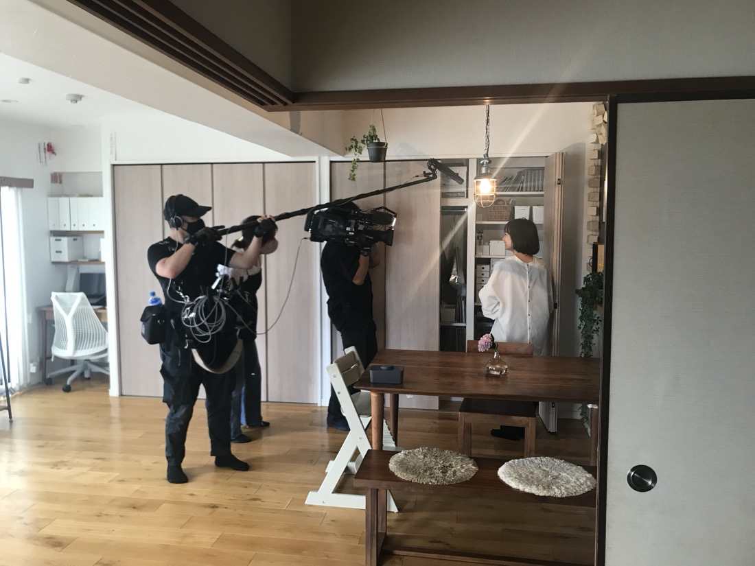 テレビ番組の撮影
